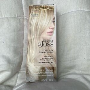 L'Oreal Paris Le Color One Step Hair Toning Gloss, Cool Blonde, 4 Ounce